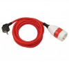 1161830040 Brennenstuhl удлинитель-переноска Quality Plastic Extension Cable 5м., 1 роз.,красный