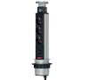 Выдвижные розетки в столешницу удлинитель 2 м Brennenstuhl Tower Power 3 розетки 2 USB (1396200013)