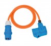 Удлинитель Brennenstuhl 230В, кабель 1.5 м, H07RN-F 3G2.5, IP44, оранжевый 1132920525